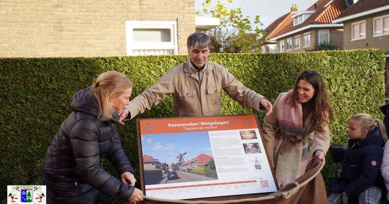 Onthulling infopaneel Molen Welgelegen